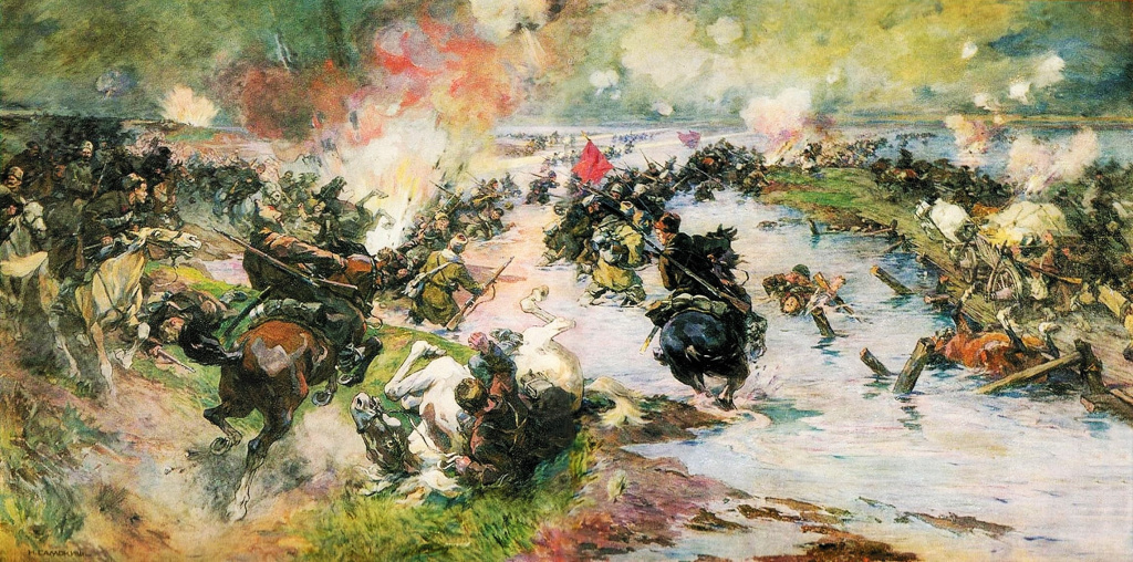 Картина «Переход Красной армии через Сиваш» достоверно и экспрессивно отражает один из этапов Перекопско-Чонгарской операции Красной армии в ноябре 1920 года. 22 (11) (1).jpg