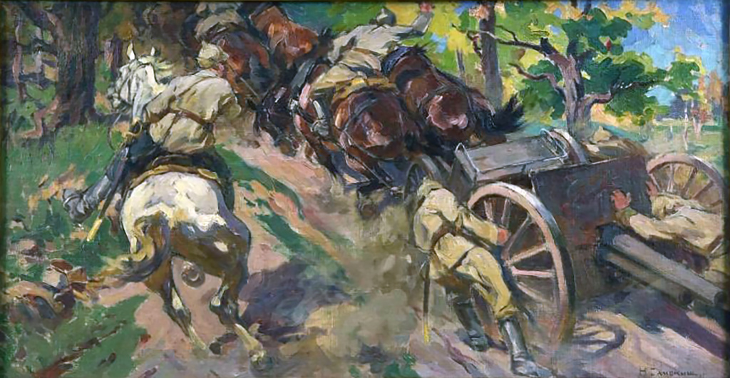 «Я выбрал своей специальностью батальную живопись, так как считаю войну величайшей трагедией человечества», - поясняет художник своё кредо. 05 (16) (1).jpg