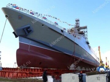 New patrol ship produced in Crimea was launched in Kerch