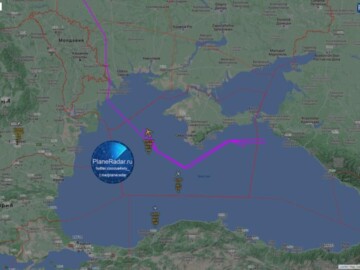 Signals intelligence aircraft belonged to the United Kingdom was spotted at the borders of Crimea